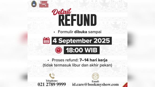 Tiket bisa refund. [Instagram]